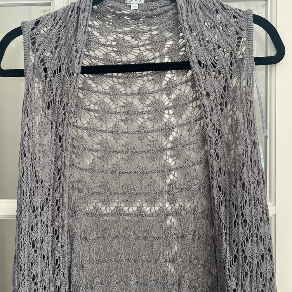 Grey Knit Cartigan - Picture 3 of 7